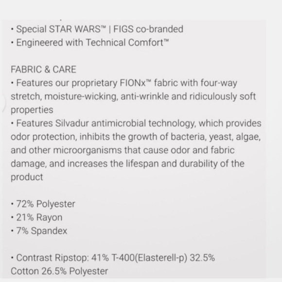 Figs STAR WARS DARTH VADER limited Edition scrub set - Picture 12 of 12